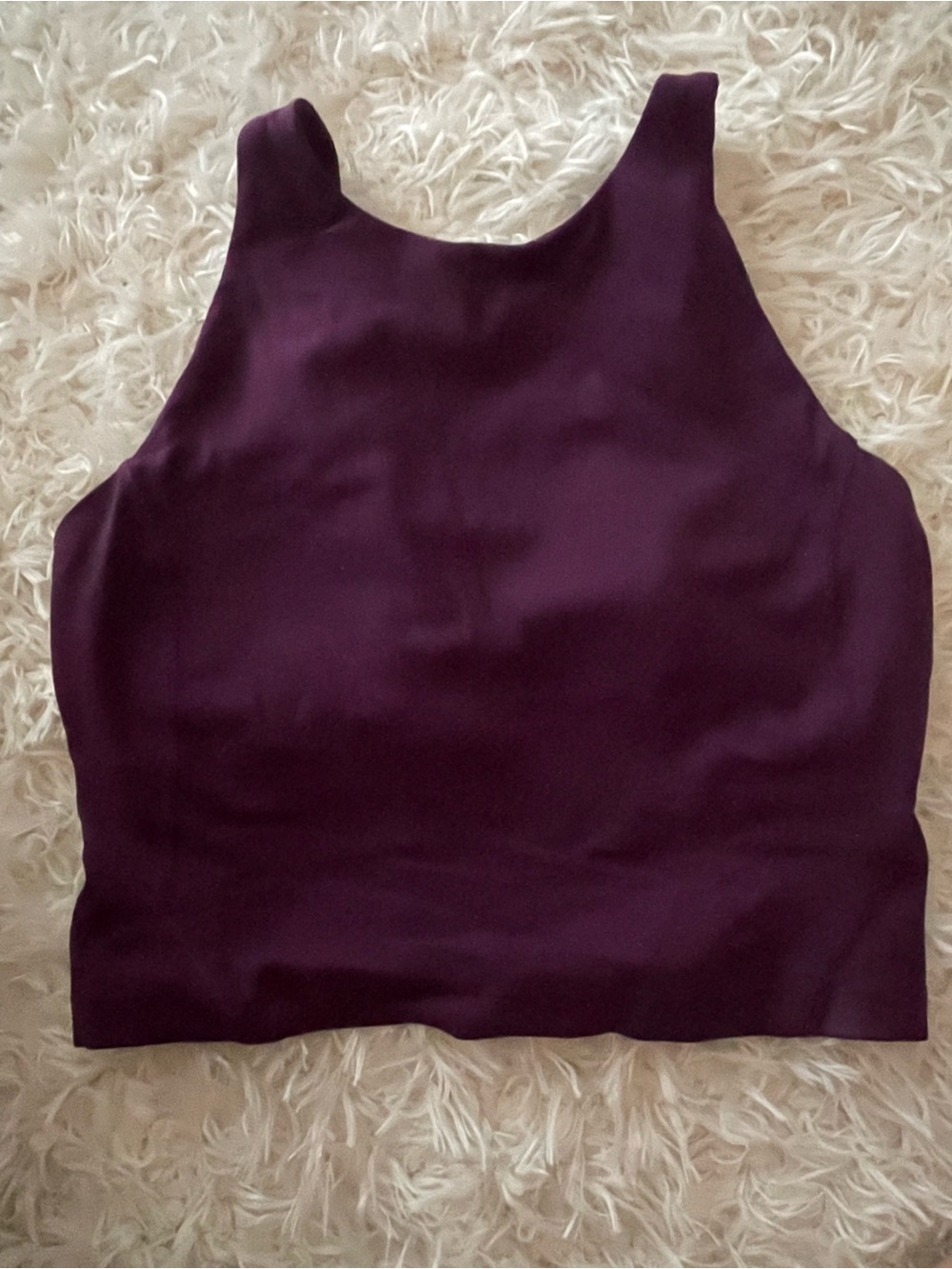 lululemon athletica High Neck Crop Top sports bra - Plum